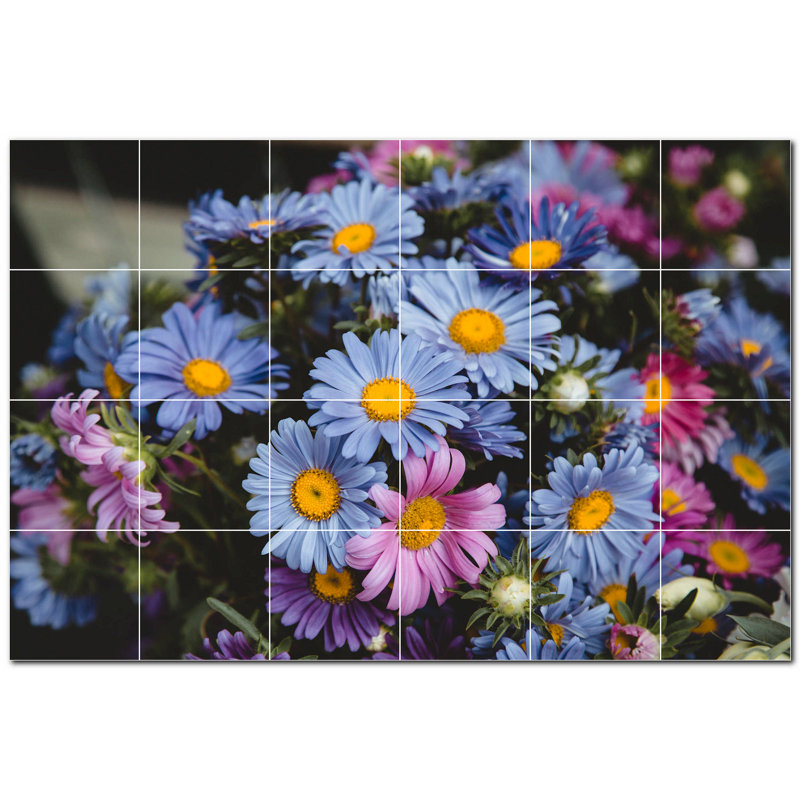 Fleurs photo 4,25 x 4,25