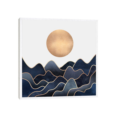 Waves - Floater Frame Print on Canvas