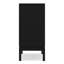 Armoire de rangement basse pour bureau personnel, noir