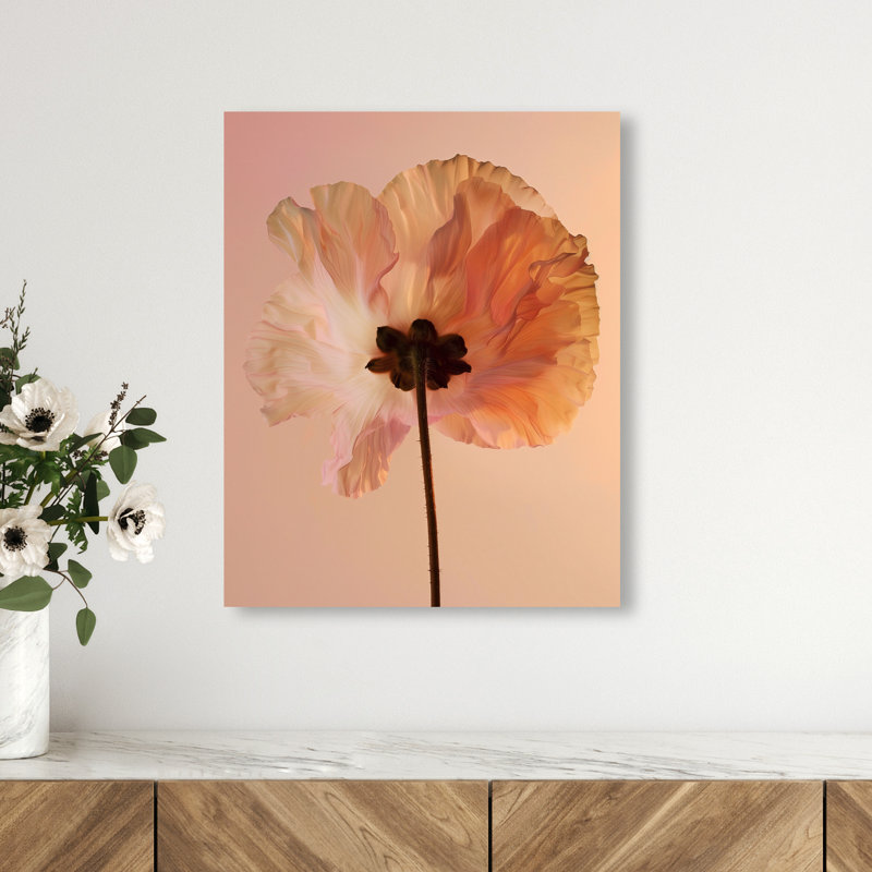 Amber Radiance II Floral & Botanical Canvas Print by Oliver Gal, Black Frame, 16 x 20, 16"H x 20"W, Gallery Wrapped