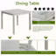Ensemble de table de salle à manger en bois 5 pièces, ensemble de table de cuisine avec une table carrée et 4 chaises rembourrées, table de salle à manger en bois avec décoration en cristal et ensemble de chaises pour la cuisine, la salle à manger,
