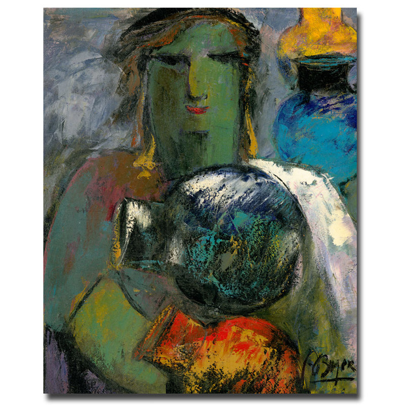 " Portrait With Jugs " by Pierre Boyer, 32" H x 26" W x 2" D