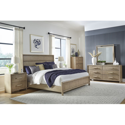Arlington Panel 5Pc Bedroom Set - Nutmeg