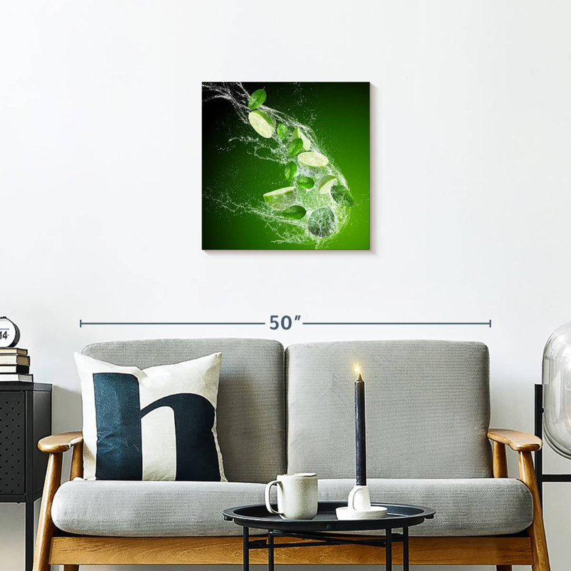 Yarlin Lime Splash, 20" H x 20" W
