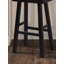 Ensemble de tabourets traditionnels en bois massif de 2 pièces, siège contour noir H 29 po-443654148