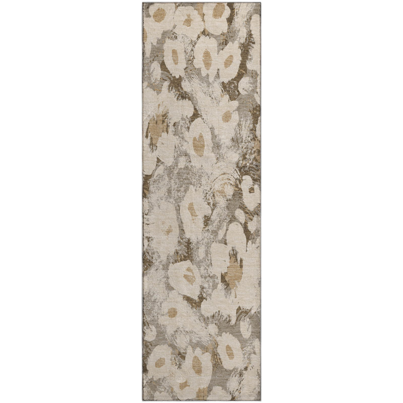 Cerrito Area Rug with Non-Slip Backing, Runner 2'3" x 7'6"