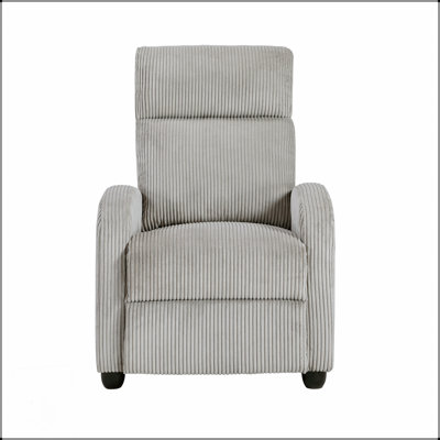 Modern Push Back Recliner Chair With Soft Corduroy Upholstery, Comfortable And Durable For Living Room
