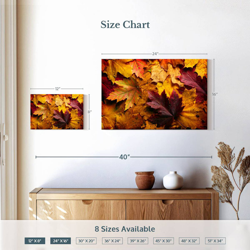 Alvord Fall Leaves, 16" H x 24" W