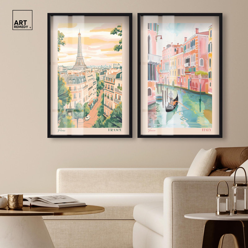 Blush Parisian Glam Art , H 37 po x l 25 po, Noir