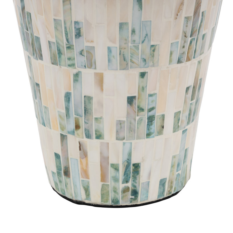 Basnett Handmade Mother Of Pearl Table Vase