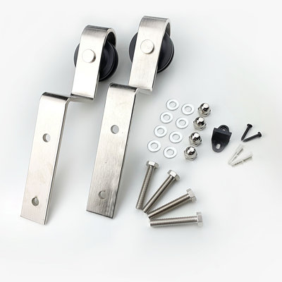 Brushed Nickel Bent Classic Design Roller Set