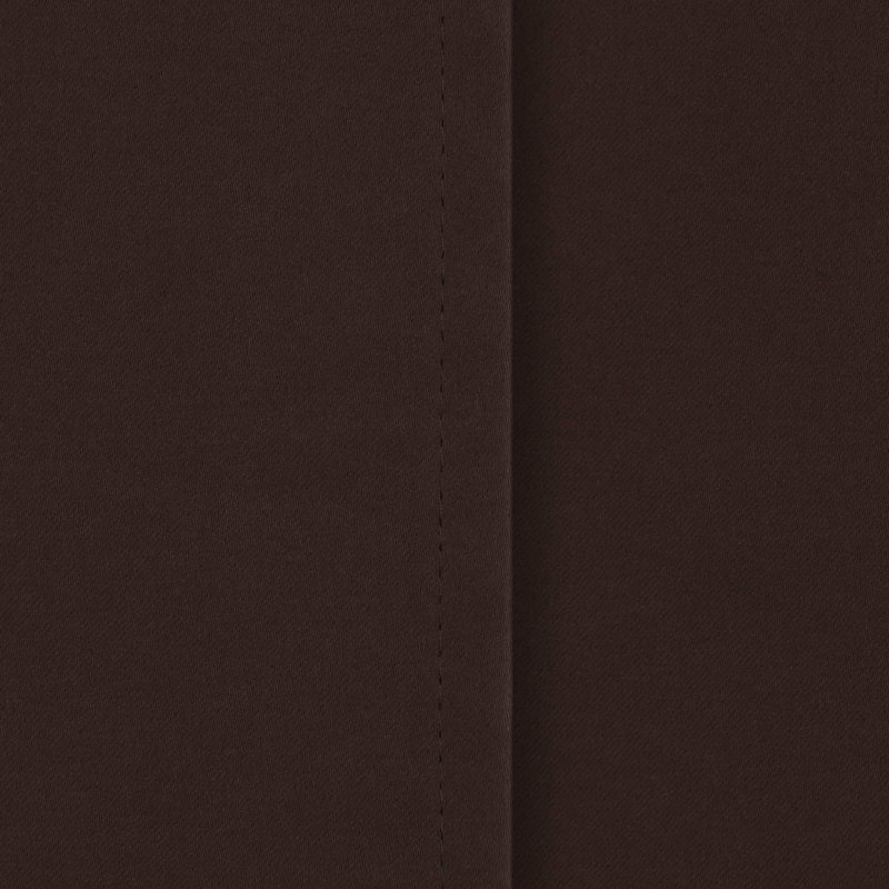 Nuhamin Blackout Curtain Pair, 137cm wide x 102cm high, Dark brown