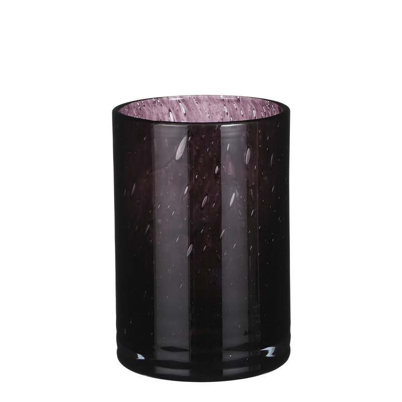 Vase de table Golda, H 9 po x l 6,7 po x P 6,7 po, Noir