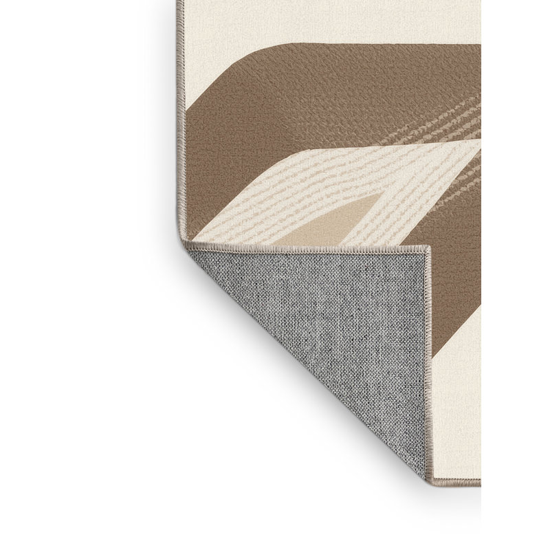 Tapis scandinave transparent lavable à la machine Paizlea, 8 x 12