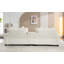 Canapé modulaire en chenille de 111 po avec deux repose-pieds amovibles, deux ports USB, deux porte-gobelets et une grande boîte de rangement pour le salon-2097476786