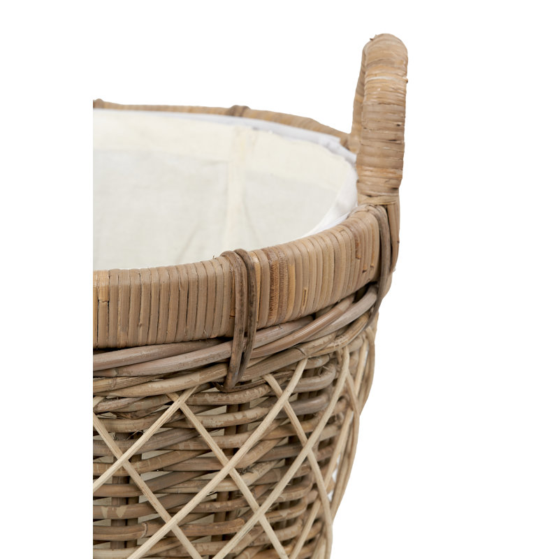 Hand Woven Laundry Hamper with Handles