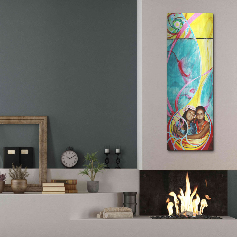 Art mural en métal «Love and Faith» par Rita Shimelfarb, Red Barrel Studio®, H 48 po x l 16 po