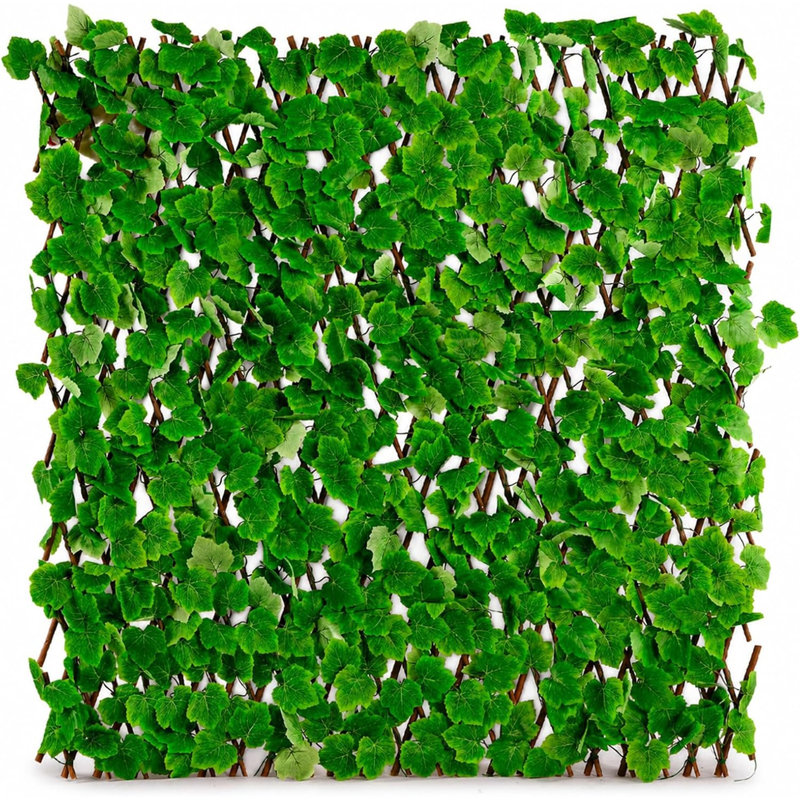 Treillis végétal extensible pour balcon 47×14 pouces, 7.08" H x 48" W x 14" D