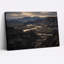 «Winding River Through Rugged Badlands Under Cloudy Sky», art mural-1122780405