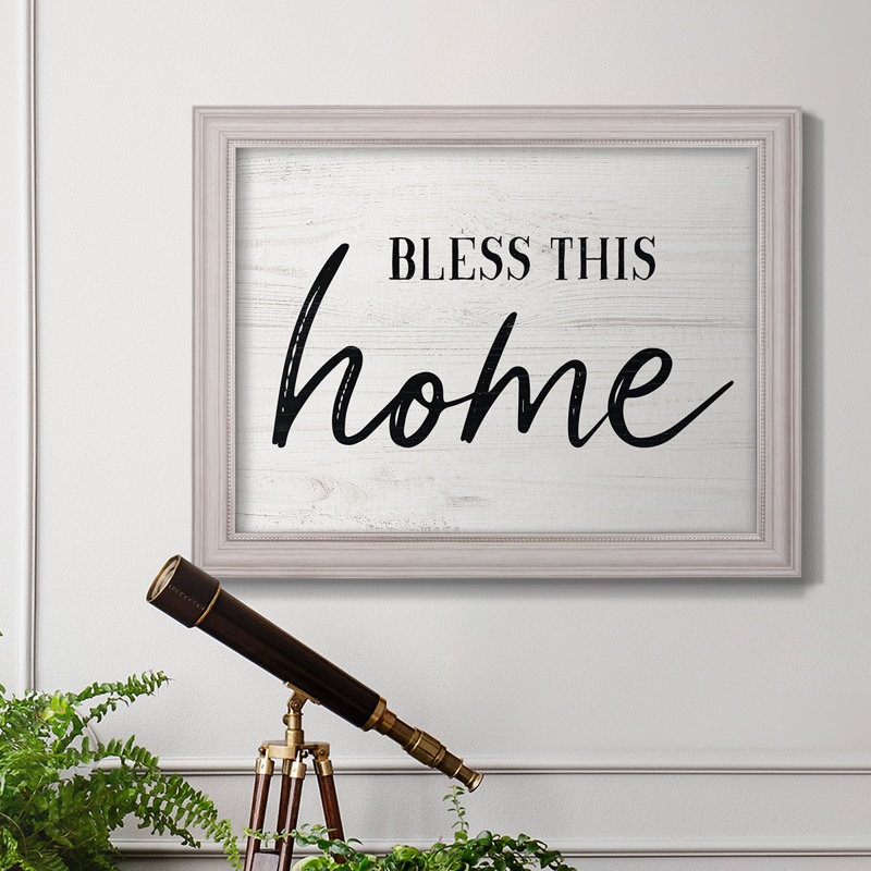 " Bless This Home ", 21" H x 25" W x 2.5" D