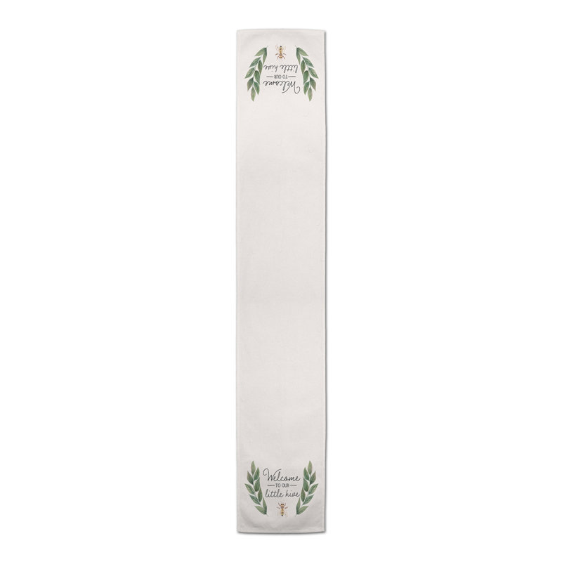 Welcome To Our Little Hive Table Runner, 90" L x 16" D