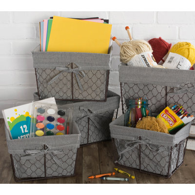 Ensemble de 5 paniers en tissu Colgate assortis