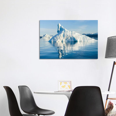 Icebergs In The Uummannaq Fjord System, Northwest Greenland, Denmark by Martin Zwick - Wrapped Canvas Print