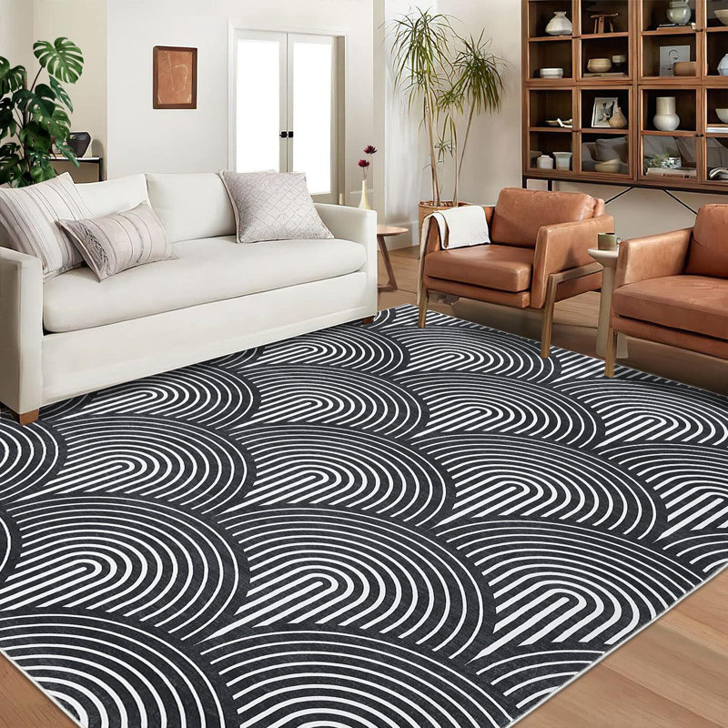 8X10 Area Rugs For Living Room Modern Washable Rug