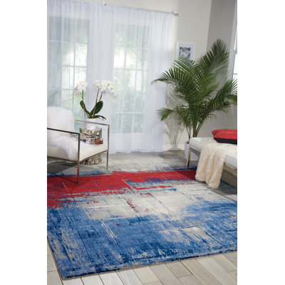 Viscose Abstract Indoor Rug