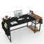 Bureau d'écriture d'ordinateur avec tablettes de rangement Myra-2002800519