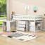Lit mezzanine bas en bois avec 3 tiroirs Iago Kids-1186309193