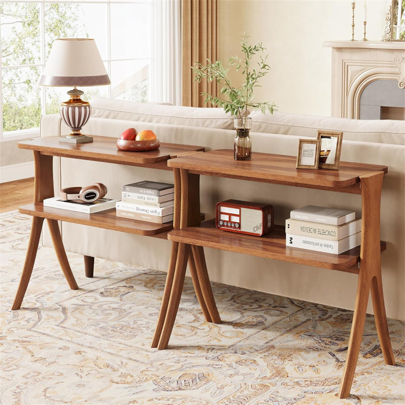 Table d'appoint 25,2 po Noyer