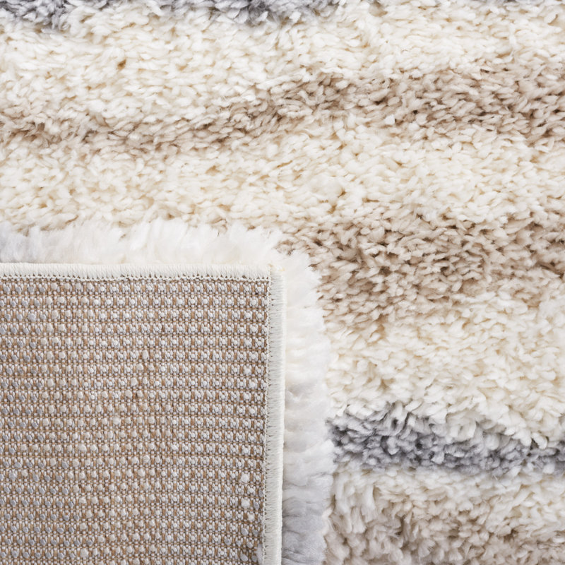 Fontana Shag 800 Performance Striped Rug, Rectangle 5'3" x 7'6"