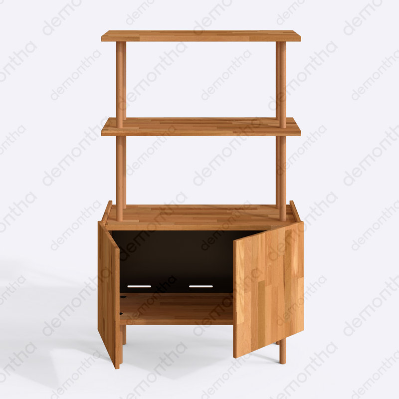 Buffet à 4 tablettes Marceille - Solution de rangement spacieuse