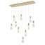 Lustre en cristal 10 lumières Crayson Modern-242837120