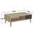 1-Drawer Engineered Wood Coffee Table, Distressed Pine