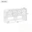 Console en bois avec quatre portes et une tablette ouverte-2142221802