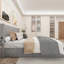 Grand lit avec rangement Lift Up - Décoration élégante, capacité maximale moderne avec tête de lit à oreilles, relevage hydraulique, aucun sommier nécessaire-1566730133-1566730135