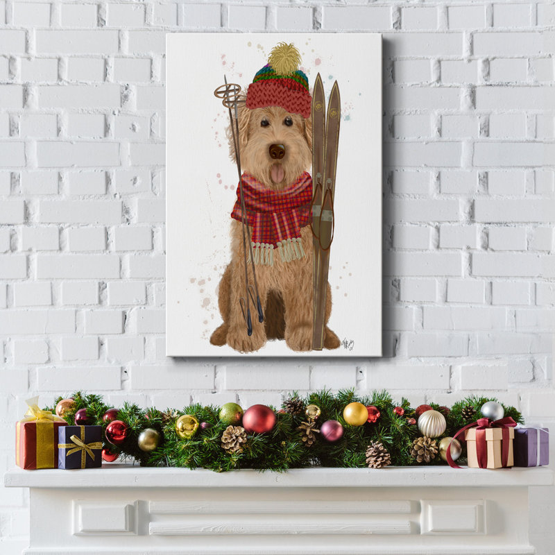 Toile tendue Goldendoodle, H 36 po x l 24 po x P 1,5 po