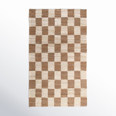 Madalene Checkerboard Natural and Ivory Rug