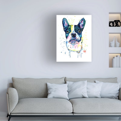Lisa Whitehouse French Bulldog  Canvas Art