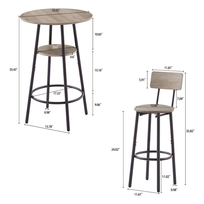 Upholstered Adjustable Height Counter Stool