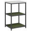  Kitchen Storage Set With Shelf 3 Pcs Black 180 X 50 X 92 Cm-388433665