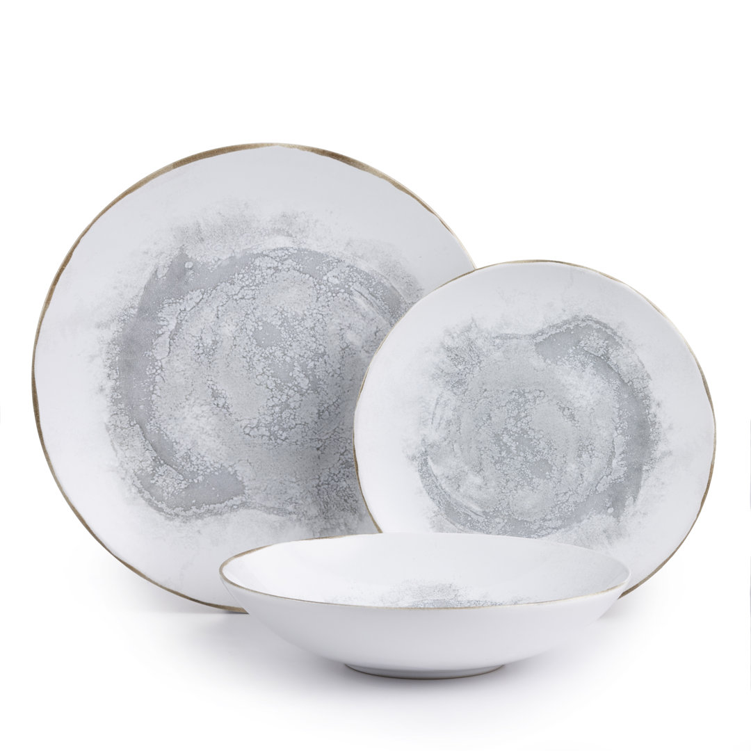 Bodell 12 Piece Stoneware Dinnerware Set - Service for 4 Joss & Main