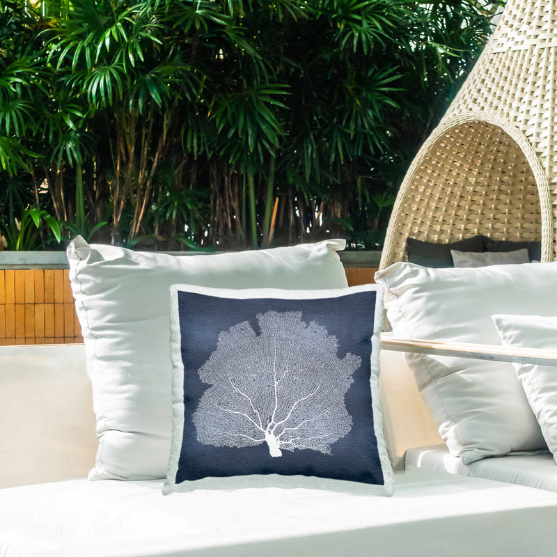 Floral Outdoor Throw Pillow