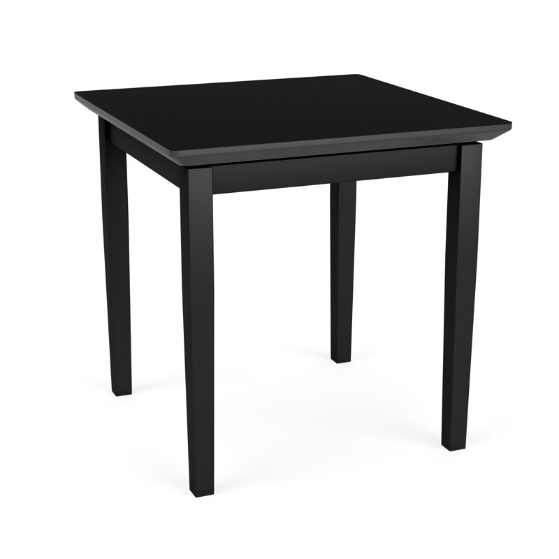 Table de bout en acier Lenox, Noir, noir, noir, noir, Nuit noire