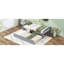 Lit plateforme simple avec lit gigogne gris utilitaire - Garantie de durabilité de la chambre à coucher