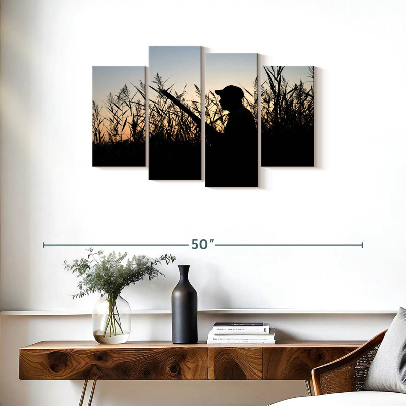 Senne, la silhouette du chasseur, H 22 po x l 36 po