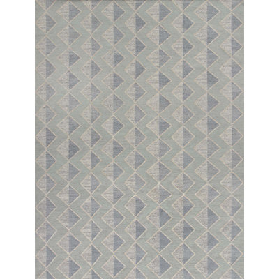 Textures Wool Geometric Area Rug in Blue