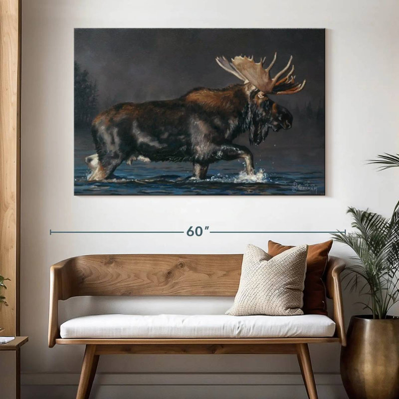 Brampt Crossing The Lake, 34" H x 51" W